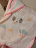 贝瑞加（Babyprints）宝宝罩衣婴儿吃饭围兜防溅衣儿童透气无袖反穿衣 草莓喵 实拍图