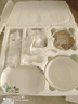 景航 90件碗碟套装景德镇餐具陶瓷器家用餐具套装菜盘子礼品碗筷日式组合简约吃饭碗具10十人用 百合90件（汤古配置) 实拍图