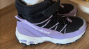 Skechers斯凯奇儿童绒绒靴雪地靴保暖男童棉鞋防寒加绒高帮女童靴660092L 女童/黑色/薰衣草色/BKLV 35 实拍图