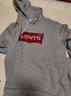 Levi's【特价来袭】李维斯情侣同款经典宽松休闲logo套头连帽卫衣 白色 19622-0018 M 实拍图