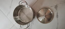 Momscook 不锈钢汤锅SUS304涨型锅浅烧锅炖汤锅复底20cm电磁炉燃气通用 汤锅+蒸笼组合 20cm 实拍图