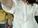 无印良品（MUJI） 女式 麻 宽版衬衫女士长袖衬衣外套夏季款早春新品汉麻 BCJ22C4S 白色 L 165/88A 晒单实拍图