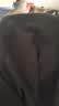 啄木鸟打底衫女中袖秋季半高领五分袖正肩显瘦内搭半袖上衣 黑色 XL 实拍图
