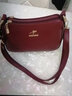 袋鼠卡拉2026新款品牌真皮女包生日礼物送老婆单肩斜挎包中老年女士包包 酒红色【礼盒装+手包】 实拍图