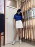 红蜻蜓半身裙牛仔短裙女2025年夏季新款女装高腰防走光a字女士包臀裙子 白色短裙 L 实拍图
