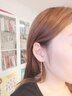 金朝 2024新款网红同款耳线18K玫瑰金耳线女款耳饰做精致女子流苏款 玫瑰金吊光珠款耳线（2023） 实拍图
