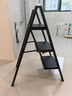 肯泰梯子家用折叠伸缩人字梯室内加厚加宽踏板步梯三步工程梯凳F3-H3 实拍图
