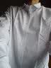 回力衬衫男春秋季纯色休闲长袖衬衫商务百搭白衬衣男 白色 5XL 实拍图