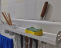 贝斯 厨房置物架壁挂 免打孔太空铝厨房挂件 筷架刀架 双杯款 总长度60cm 晒单实拍图