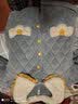 嘉麒睡衣女冬季加厚加绒加棉三层夹棉珊瑚绒女士家居服法兰绒保暖棉袄 119天蓝 XXL码175 建议体重140-160斤 实拍图