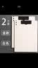 思进（SIJIN） a4文件夹板学生用收纳书夹子塑料板夹横商务写字垫板硬壳档案本竖文件夹 2个装【白色】竖款 实拍图