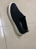 沙驰（SATCHI）男鞋透气一脚蹬套脚休闲鞋轻便懒人鞋布鞋乐福鞋子男 黑色S0852001A 42 实拍图