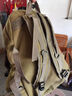 创衿新款复古男士双肩包潮流帆布男背包大容量户外背包休闲旅行背包 卡其色 加固版+防雨罩 实拍图