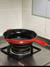 酷彩（Le Creuset）法国进口珐琅锅铸铁20/23/26cm圆形浅煎锅平底煎烤锅多功能平底锅 【2-4口之家】红色 26cm 实拍图