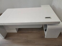 福锦（FUJIN）老板桌办公家具简约主管桌现代大班台总裁桌白色时尚经理桌椅组合 2.4米左侧柜 实拍图