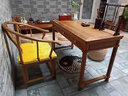 承古堂红木家具非洲鸡翅木（学名：非洲崖豆木）小书桌椅实木办公桌中式卧室电脑桌写字台书画桌D 长158宽66高78cm单桌 实拍图
