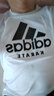 adidas短袖男户外休闲透气运动服健身运动速干T恤 白/黑（空手道） L  实拍图