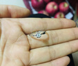 我爱钻石网钻戒女款白18K金心形钻戒女结婚求婚戒指定制 群镶显大 心有所属 共15分FG/SI 实拍图