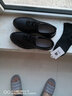 【真皮】戈耐休闲鞋户外运动旅游皮鞋男士内增高懒人鞋秋冬季加绒保暖商务中年老年人防滑潮流行爸爸鞋子男鞋 黑色 真牛皮 四季款 40码(250MM) 实拍图