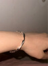 Lnieer999足银饰手镯女莫比乌斯环素圈银镯子送女友老婆妈妈情人节礼物 足银手镯约20g+检测证书品牌包装 实拍图