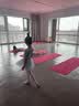 铁箭（TIEJIAN）舞蹈服女童练功形体服儿童连体蓬蓬裙芭蕾舞演出培训班跳舞裙 蓝色短袖 120 实拍图