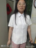 奕卬2022白衬衫女职业夏短袖正装工装半袖工作服衬衣女加绒修身面试 白色短 4XL 实拍图