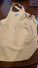 茶光（CHAGUANG）时尚棉布围裙女厨房家用做饭宽松交叉背带年轻洋气耐脏韩版工作服 棉布坎肩围裙 黄色 晒单实拍图