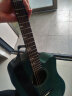 TYMA泰玛民谣吉他初学缺角吉他面单 D3系列电箱木吉他HDC-350M 41英寸 单板 HDC-350M极光蓝 电箱款 实拍图