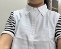 GLO-STORY 假领子女 韩版衬衣假领子 复古百搭棉衬衫假领 WJL034007 白色 实拍图