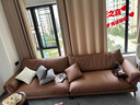 沐眠意式轻奢皮艺沙发复古简约客厅小户型直排转角沙发MM77 1.7 实拍图