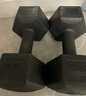 华亚（HUAYA） 哑铃环保包胶六角手铃男士家用健身器材 10KG 一副（5KG*2）升级潮流款 实拍图