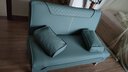 徽月（no） 多功能沙发床坐卧两用可折叠单人床双人位客厅小户型简易沙发 猫抓皮 · 浅蓝 【炫彩海绵款】1.2米长X1米宽(2腰枕无扶手) 实拍图