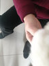 颐福元老北京布鞋女冬羊毛内里棉鞋妈妈鞋平底加厚保暖防滑软底高帮棉靴 红色(标准码) 40 实拍图
