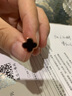 琦君四叶草耳钉女S925银简约小巧气质韩国耳饰品生日礼物送女友闺蜜 四叶草耳钉版（玫瑰金黑玛瑙） 实拍图