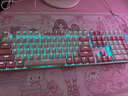 达尔优EK815 机械键盘 87键/108键 游戏发光有线青轴黑轴108键吃鸡电竞87键网吧同款 EK815-浪漫樱花108键白粉【红轴】 实拍图