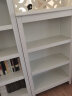 好家窝 美式实木书架书柜组合欧式简约落地靠墙收纳书橱置物储物柜多层 三层白色(60cm宽) 实拍图