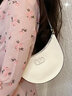 华伦天奴VALENTINO[双11限时优惠]女士VLOGO SIGNATURE 粒面HOBO 浅象牙白色 均码 实拍图