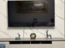 奇雅莱（qiyalai）麋鹿摆件创意家居酒柜电视柜玄关办公室客厅茶几装饰品欧式乔迁结婚礼物树脂工艺品 家居鹿三件套-宝石蓝 晒单实拍图
