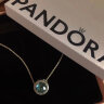 潘多拉（PANDORA）清新海风项链套装浅蓝色闪耀单钻高级设计精致时尚生日礼物送女友 清新海风 ZT0728 45cm 实拍图