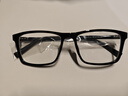 依视路（ESSILOR） 新款商务男镜架时尚镜框女配依视路镜片近视定制眼镜网上配镜 TR90-全框-1021BK-黑色 镜框+依视路膜岩高清1.60现片 实拍图