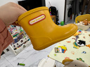 大树爷爷儿童雨鞋加绒内胆防滑日韩幼儿园小学宝宝玩防水胶鞋套男女童雨靴 娇黄色 14 （适合脚长13cm左右） 实拍图