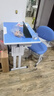 晶霄儿童学习桌椅套装作业课桌子小孩书桌写字桌学校小学生家用可升降 【尊享款】70*50桌面+海绵椅 蓝 实拍图