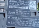 蒂森特【3C认证】 尼康 D300S D200 D300 D700 D90 D80 d70 d50 D100 D90S 单反相机 EN-EL3E 电池 备电 3C认证 EL3/EL3E 电池一粒 实拍图