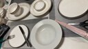 九辰 陶瓷餐具景德镇碗盘碟米饭碗面碗盘子菜盘家用组合碗筷西餐盘 8英寸圆形浅盘 实拍图