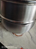 铿锵316不锈钢奶锅家用日式雪平锅煮奶煮面无涂层辅食锅婴儿煎煮一体 蒸格【316钢 特厚】 18cm 实拍图