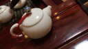 红英陶瓷 景德镇陶瓷器家用功夫茶具羊脂玉白瓷手工泡茶壶 小单壶 马蹄壶 实拍图