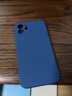 菲科斯 适用苹果手机壳液态硅胶iPhone全包边磨砂防摔软壳 【6.1寸】苹果12-深蓝色+【钢化膜】 实拍图