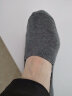 浪莎船袜男袜子薄款夏季隐形棉硅胶防滑短袜 黑2深灰2藏青1 均码 实拍图