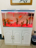 长锐超白鱼缸水族箱客厅落地中型地柜长方形立式办公室金鱼缸 超白1米长鱼缸+柜子+造景 实拍图