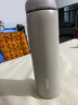 苏泊尔（SUPOR）保温杯女士高颜值316L不锈钢学生水杯礼物泡茶办公室外出便携杯子 450ML-雾霾灰 实拍图